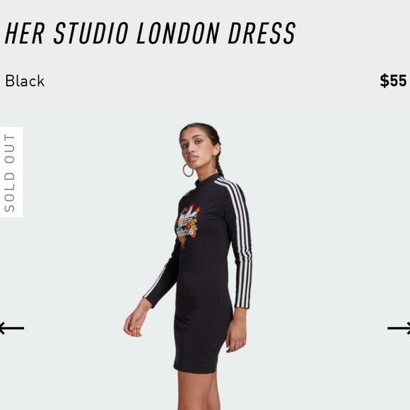Adidas Her Studio London Dress Size M - Picture 3 of 4